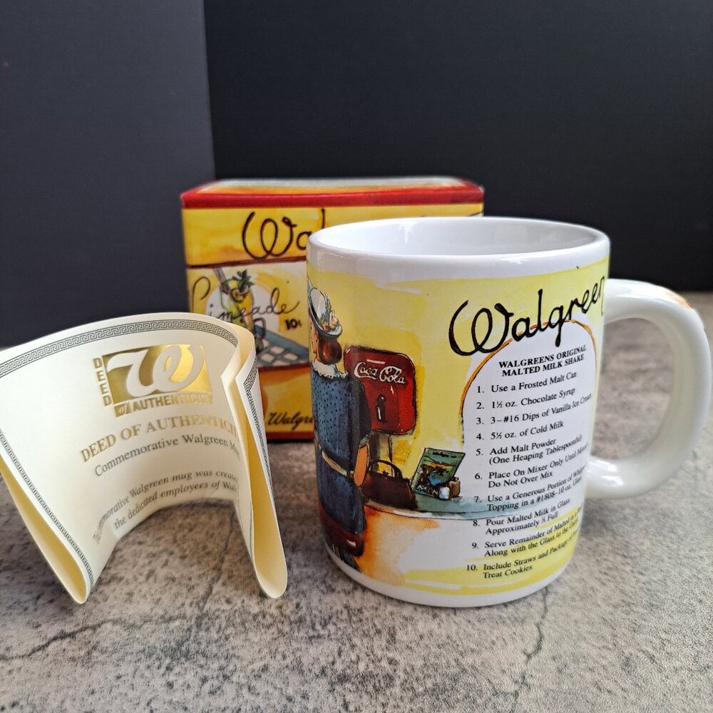 Walgreens Collector Mug Soda Fountain- A “POP” Classic Commemorative Mug 2002